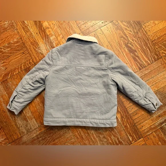 Rylee + Cru Gray Denim Jacket with Sherpa Lining - Picture 3 of 4